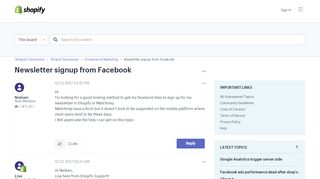 
                            13. Ecommerce University | Newsletter signup from Facebook ...