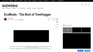 
                            13. EcoModo - The Best of TreeHugger - Gizmodo