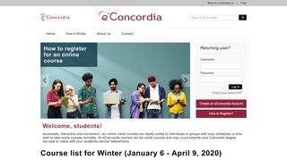 
                            13. eConcordia - Courses