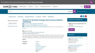 
                            5. Econen FI, Ecoweb manager työvuorosuunnittelun käyttöohje ...