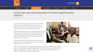 
                            13. Econet signs up brand ambassadors for Ruzivo digital learning ...