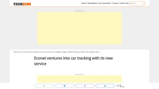 
                            10. Econet ventures into car tracking with its new service - Techzim