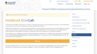 
                            4. EconLab – Universität Innsbruck