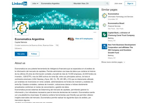 
                            7. Economatica Argentina | LinkedIn