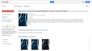
                            9. Economic and Environmental Regulation of International Aviation: ...
