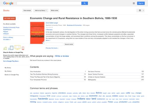 
                            8. Economic Change and Rural Resistance in Southern Bolivia, 1880-1930