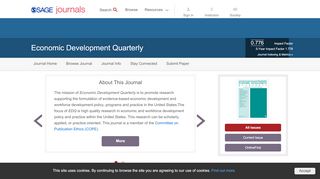 
                            9. Economic Development Quarterly: SAGE Journals