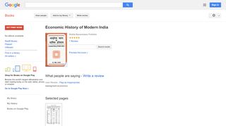 
                            8. Economic History of Modern India - Google बुक के परिणाम