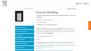 
                            8. Economic Modelling - Journal - Elsevier