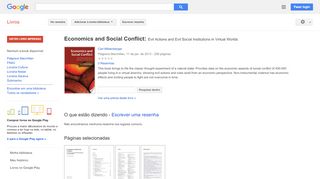 
                            5. Economics and Social Conflict: Evil Actions and Evil Social ... - Resultado da Pesquisa de livros Google