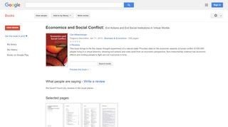 
                            8. Economics and Social Conflict: Evil Actions and Evil Social ...