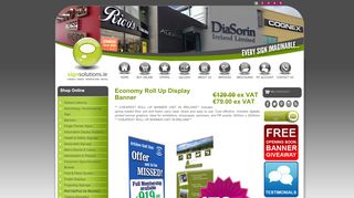 
                            9. Economy Roll Up Display Banner, Sign Solutions, every sign imaginable