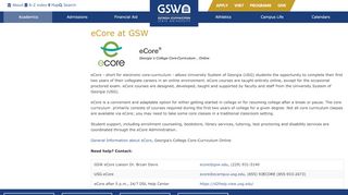 
                            8. eCore - Georgia Southwestern State University