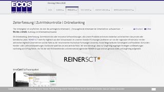 
                            11. ECOS Computersysteme GmbH | Zeiterfassung | Zugriffskontrolle ...