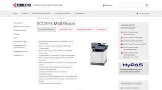ECOSYS M6535cidn | Produkte | KYOCERA Document Solutions