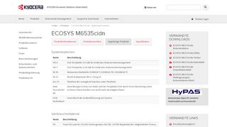 
                            2. ECOSYS M6535cidn - Zugehörige Produkte | Produkte | KYOCERA ...