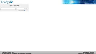 
                            4. EcoSys Support - Novo Login Page