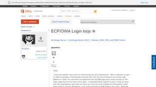 
                            4. ECP/OWA Login loop - Microsoft