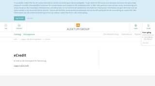 
                            10. eCredit – onlinesystem för fakturering | Alektum Group