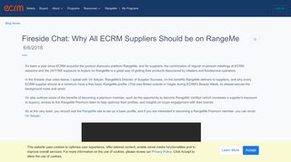 
                            9. ECRM - Fireside Chat: Why All ECRM Suppliers Should be on RangeMe