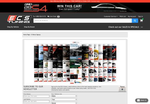 
                            3. ECS Tuning - E-News Signup