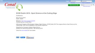 
                            7. ECSS Dublin 2018 - Sport Science at the Cutting Edge