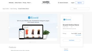 
                            7. Ecwid Online Store - Add an online store to your site - Weebly