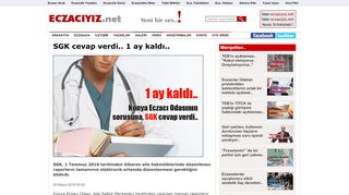 
                            8. Eczaciyiz.net - SGK cevap verdi.. 1 ay kaldı..