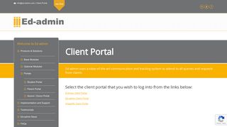 
                            3. Ed-admin | Client Portal | Ed-admin