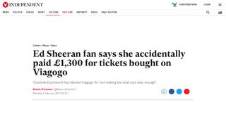 
                            12. Ed Sheeran fan says she accidentally paid £1,300 for tickets bought ...