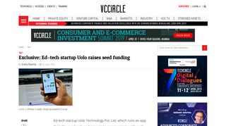 
                            11. Ed-tech startup Uolo raises seed funding | VCCircle