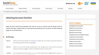 
                            12. eDarling Account löschen - Anleitung von Experten - Techfacts