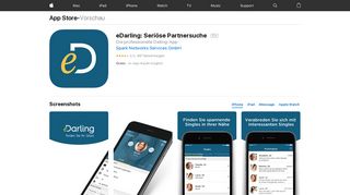 
                            8. eDarling: Seriöse Partnersuche im App Store - iTunes - Apple