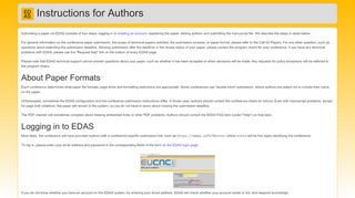
                            1. EDAS: Editor's Assistant: Instructions for Authors