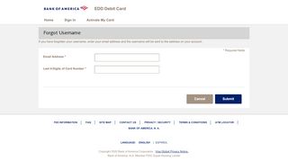 
                            3. EDD Debit Card - Forgot Username