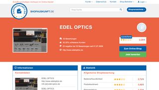 
                            11. EDEL OPTICS: Erfahrungen, Bewertungen, Meinungen - Shopauskunft