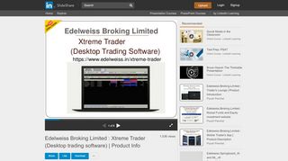
                            7. Edelweiss Broking Limited : Xtreme Trader (Desktop trading software)…