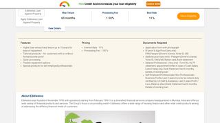 
                            8. Edelweiss Loan Against Property at Lowest Interest Rates @ 11 ...