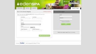
                            5. Eden Spa GHC > Login Or Sign Up - secure-booker.com