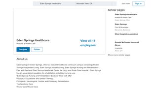 
                            7. Eden Springs Healthcare | LinkedIn