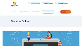 
                            3. EDESUR - Servicios al Cliente - Trámites online