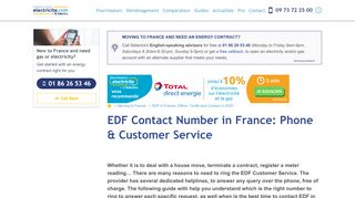 
                            9. EDF contact number in France : phone & customer service