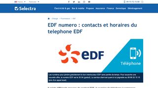 
                            11. EDF numero gratuit : le téléphone du service client : 09... - Selectra