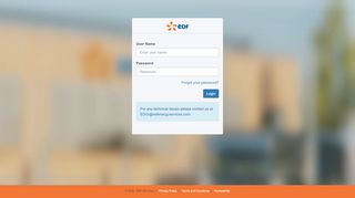 
                            8. EDF Services: Login