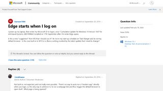 
                            1. Edge starts when I log on - Microsoft Community
