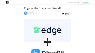 
                            10. Edge Wallet Integrates Bitrefill – Bitrefill – Medium