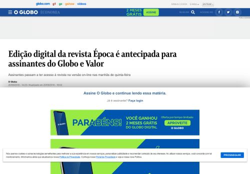 
                            4. Edição digital da revista Época é antecipada para assinantes do ...