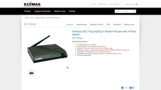 
                            7. EDIMAX - Legacy Products - ADSL Modem Routers - Wireless 802.11 ...