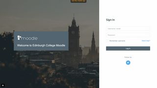 
                            9. Edinburgh College Moodle: Log in to the site