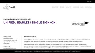 
                            7. Edinburgh Napier University: Unified, seamless single sign-on | ProofID
